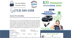 Desktop Screenshot of carkeymakerhouston.com